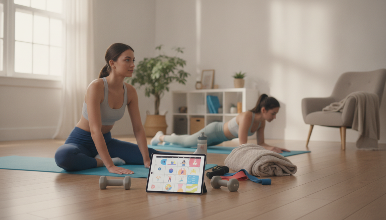 4-Week At-Home Workout Plan: Minimal Equipment + Daily Stretch